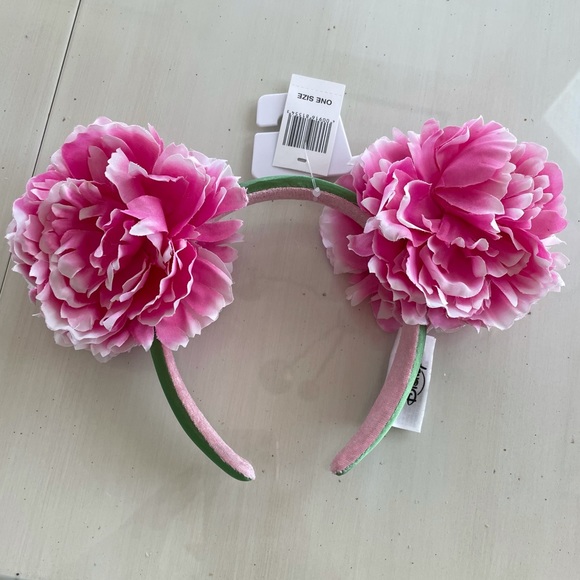Disney Accessories - Disney Peony Flower Minnie Ears Headband